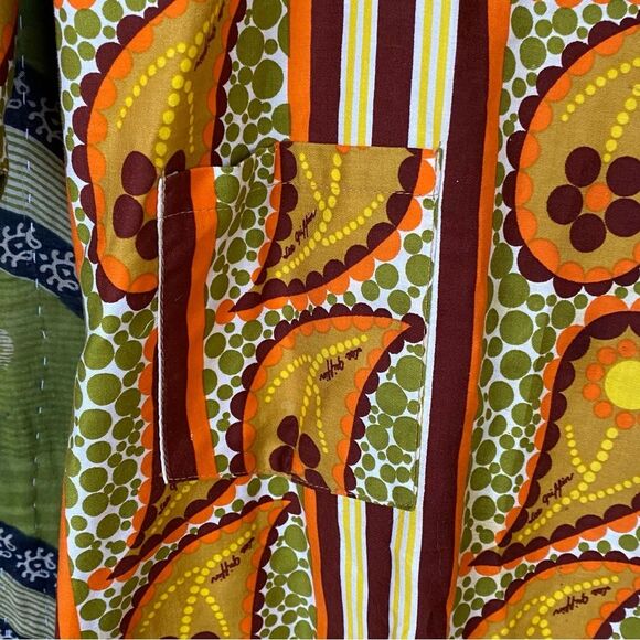 Vintage 1970's Design House Retro Smock Blouse Size Small/ Medium - Picture 6 of 14